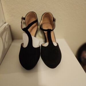 Black Suade like Dress Shoes